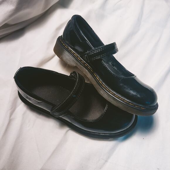 Vintage Dr. Martens Girls Mary Janes Black Size 2 - Picture 3 of 6